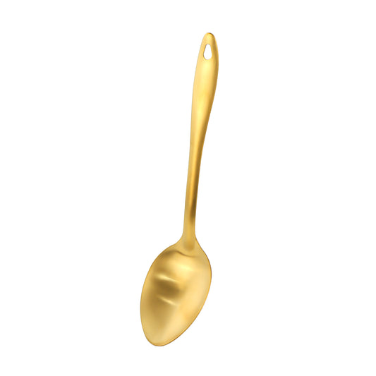 Gold Kitchen Utensils Oval Serving Spoon
