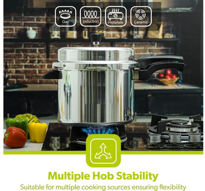 Aluminium Pressure Cooker (INUDUCTION BOTTOM) 10 LITRE