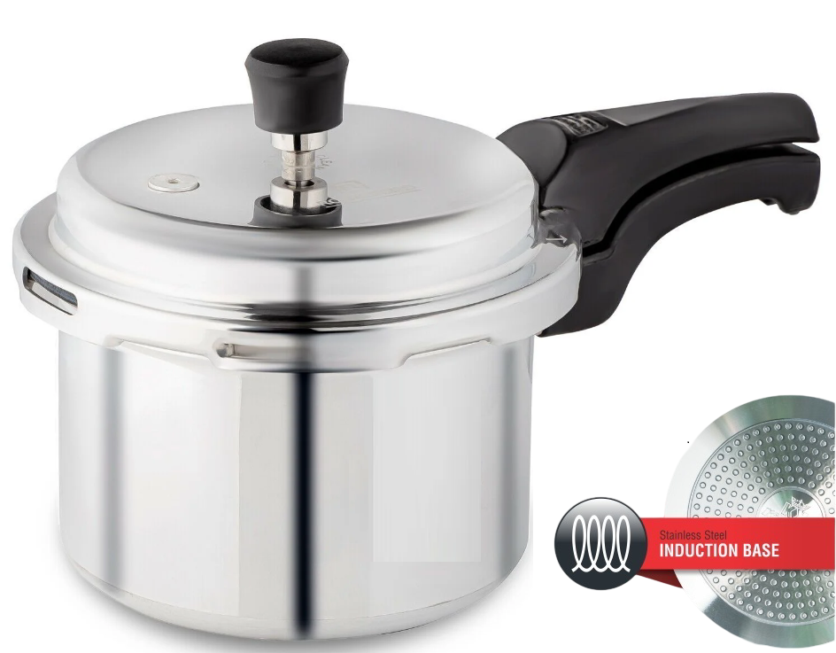 Aluminium Pressure Cooker (INUDUCTION BOTTOM) 5 LITRE