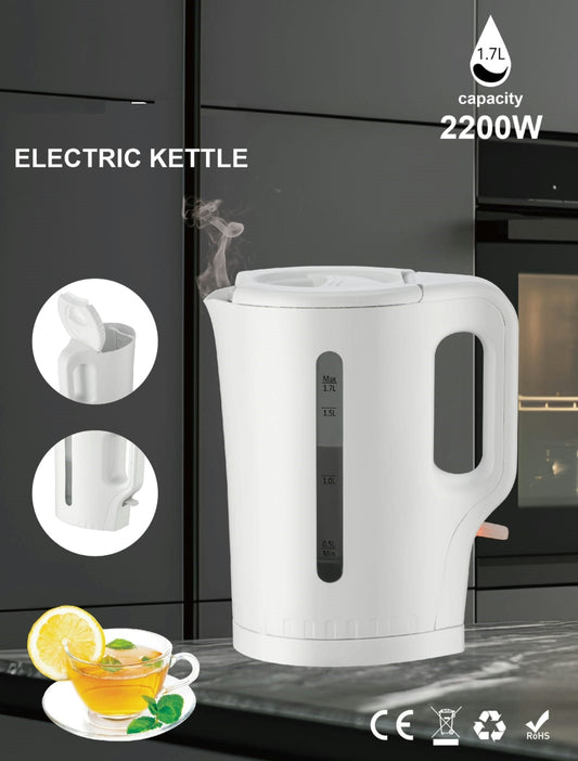 1.7 LITRE ELECTRIC CORDLESS KETTLE 2200W (WHITE)